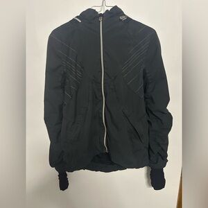 lululemon athletica Black Windbreaker Jacket ZipUp with Hood